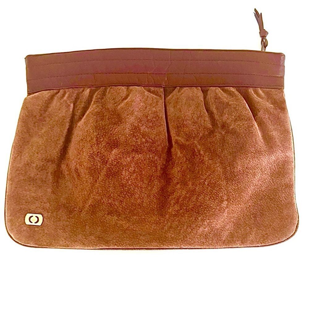 OSTKAKA Suede Clutch